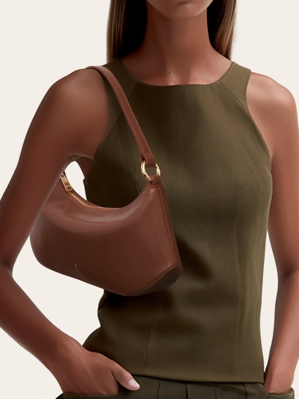 JW PEI Brown Shoulder Bag with Gold Hardware - Picture 6 of 6